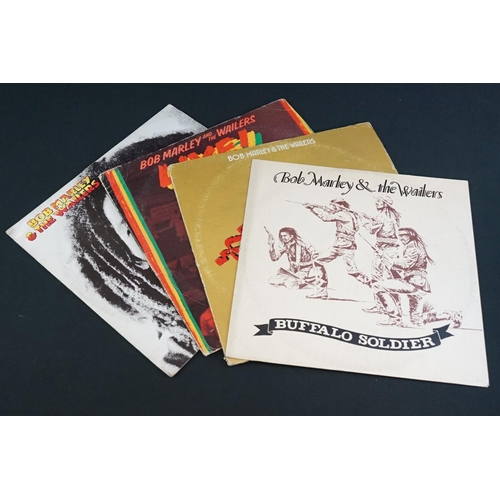 73 - Vinyl - Reggae - Bob Marley & The Wailers - 3 albums and 7 12”, including Promos, Test Pressing, to ... 