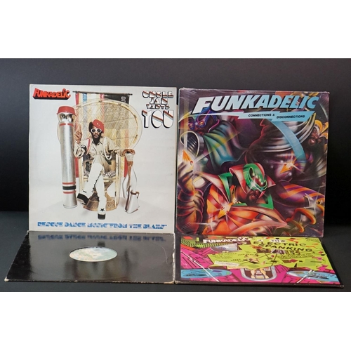 161 - Vinyl - Funkadelic - 3 Original albums + one  Promo 12”, to include: Connections & Disconnections (1... 