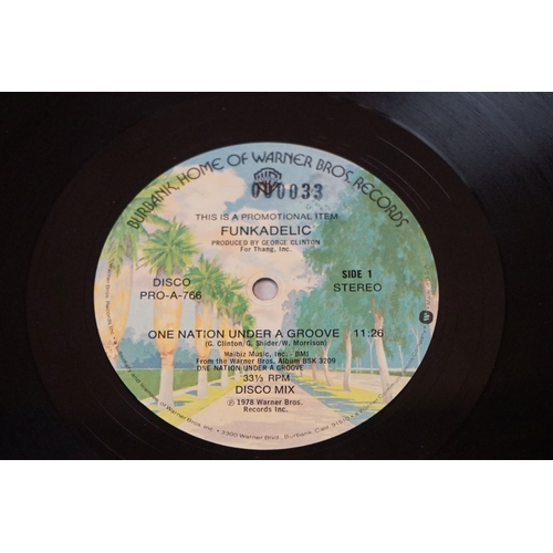 161 - Vinyl - Funkadelic - 3 Original albums + one  Promo 12”, to include: Connections & Disconnections (1... 