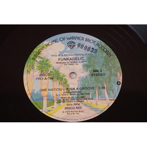 161 - Vinyl - Funkadelic - 3 Original albums + one  Promo 12”, to include: Connections & Disconnections (1... 