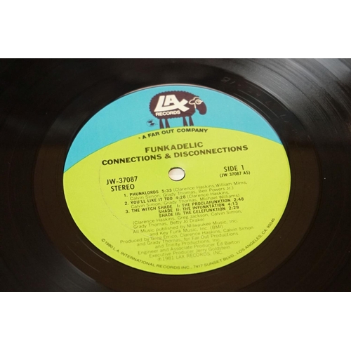 161 - Vinyl - Funkadelic - 3 Original albums + one  Promo 12”, to include: Connections & Disconnections (1... 