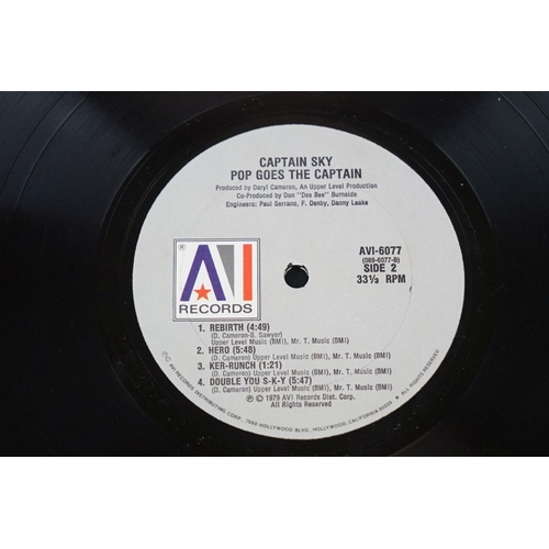 98 - Vinyl - Captain Sky - 2 Original US albums : Pop Goes The Captain (1979 USA AVI Records, AVI 6077) V... 