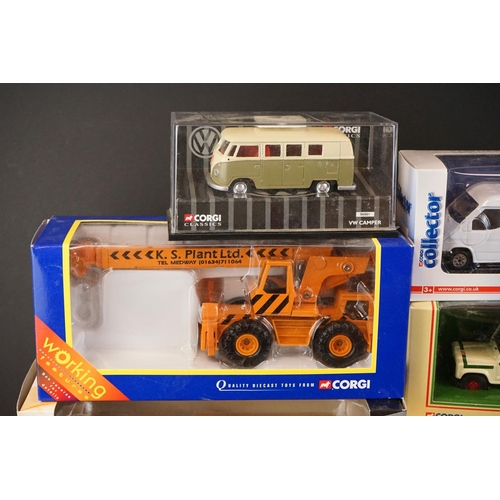 1115 - 15 Boxed diecast models to include 6x Corgi (including Corgi Classic 06801 VW Camper, 236 Motor Scho... 