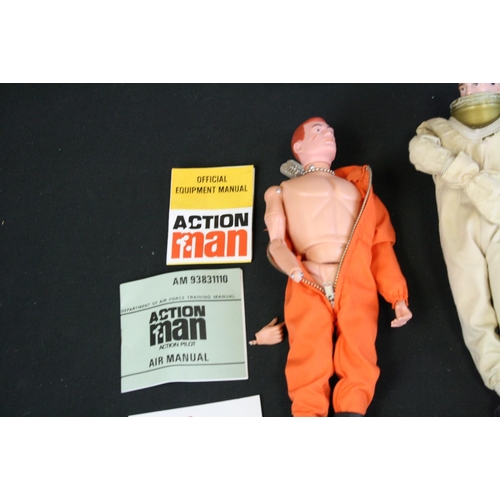 374 - Action Man - Five original figures with various reproduction boxes, plus a boxed AM Palitoy Task For... 