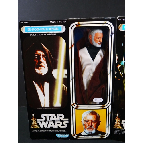 250 - Star Wars - Two original Kenner large size action figures to include Princess Leia Organa and Ben Ob... 