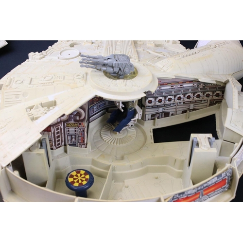 364 - Star Wars - Four original vehicles to include AT-AT, Slave I, Millennium Falcon & boxed Rebel Transp... 