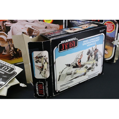 368 - Star Wars - Three original boxed Palitoy vehicle sets to include Millennium Falcon, Rebel Armoured S... 