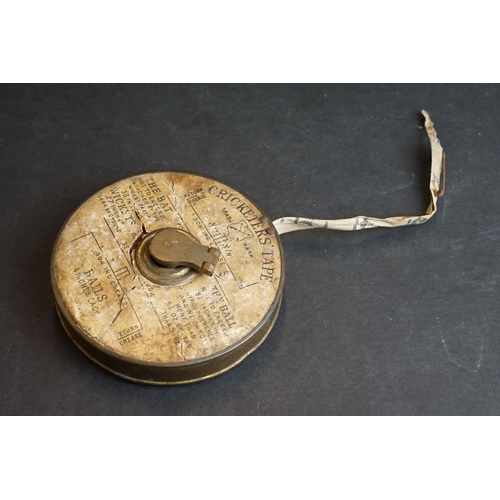 Early 20th century Brass cased ' Cricketers' Tape ' measuring the