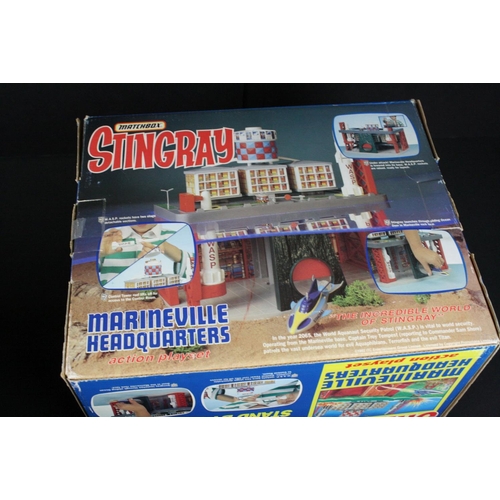 291 - Two boxed Matchbox Stingray play sets to include Action Submarine with firing missiles and Marinevil... 