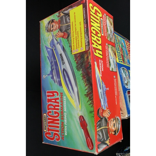 291 - Two boxed Matchbox Stingray play sets to include Action Submarine with firing missiles and Marinevil... 