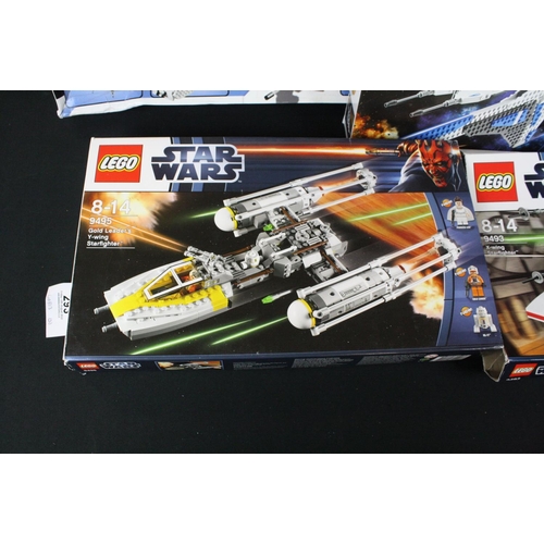 293 - Lego - Five boxed Lego Star Wars sets to include 9515 The Malevolence, 7680 The Twilight (missing in... 