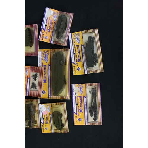 1346 - 16 boxed / carded Roco HO Minitanks plus 11 x boxed Airfix plastic military models, features duplica... 