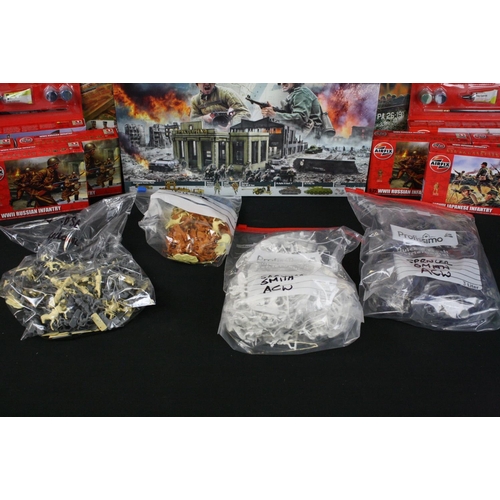 1347 - 10 x boxed Airfix plastic models/figure kits featuring D-Day 60th Anniversary set 10300 (sealed), Ba... 