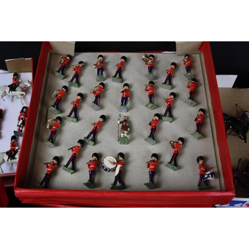 1356 - Collection of around 120 mid 20th C metal military figures, mainly Britains, to include Britains For... 