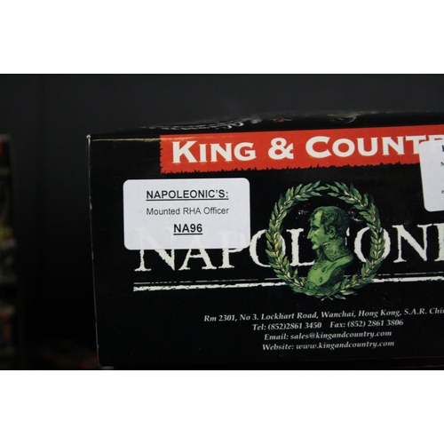 1357 - 10 Boxed King & Country Napoleonics metal figures & sets to include NA96 Mounted RHA Officer, NA98 R... 