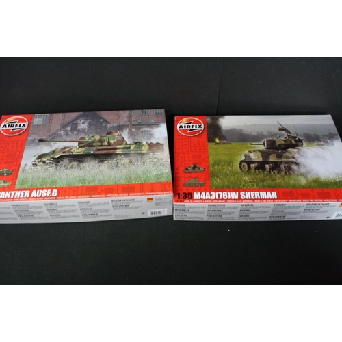 1362 - Ex shop stock - 10 Boxed Airfix 1/35 plastic model kits to include 2 x A1356 M36B1 GMC Tank Destroye... 