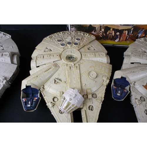 308A - Star Wars - Four original Millennium Falcon vehicles in varying states of completeness including a b... 