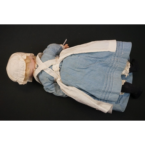 176 - Armand Marseille WWI Nurse doll marked 1.2//0M to back of neck, sleeping brown glass eyes, gd finger... 