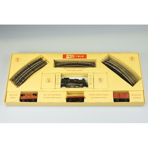 106 - Boxed Trix Twin Railways TTR F50 Goods Set containing 0-6-0 BR locomotive, 3 x items of rolling stoc... 