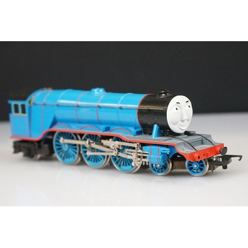 109 - Four Hornby OO gauge Thomas & Friends locomotives to include Henry, Percy, Duck & Thomas plus Annie ... 