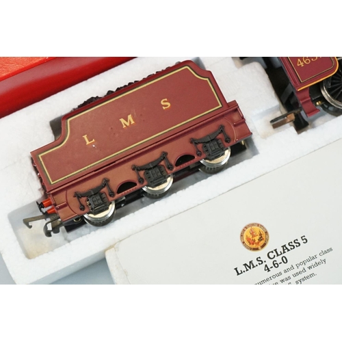 110 - Five boxed Hornby OO gauge locomotives to include R685 LMS 4-6-2 Coronation Class 7P, R376 LMS Class... 