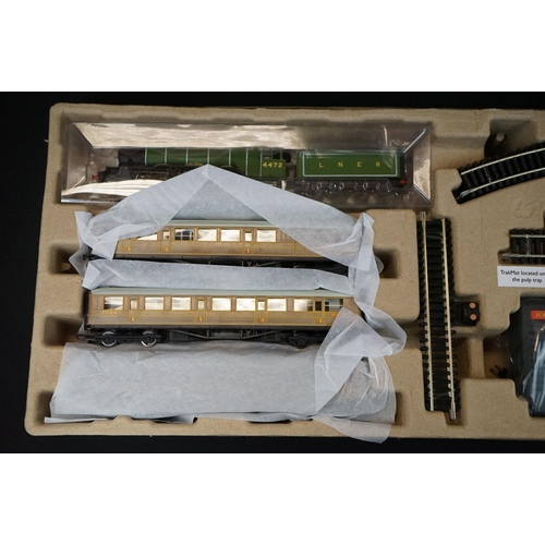 2 - Ex shop stock - Boxed Hornby OO gauge R1255 Flying Scotsman train set, complete & unused with outer ... 