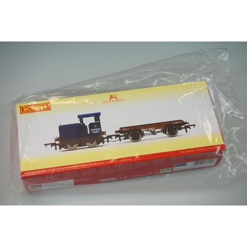 22 - Ex shop stock - Two boxed Hornby OO gauge  DCC Ready locomotive sets to include R3852 DVLR Ruston & ... 