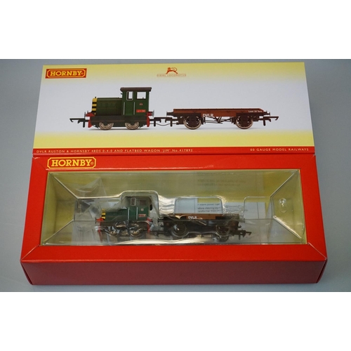 22 - Ex shop stock - Two boxed Hornby OO gauge  DCC Ready locomotive sets to include R3852 DVLR Ruston & ... 