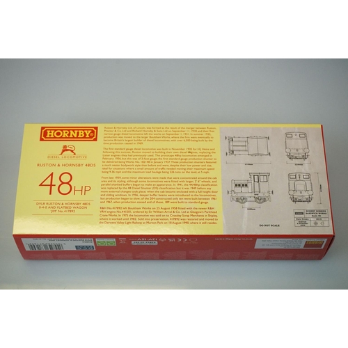 22 - Ex shop stock - Two boxed Hornby OO gauge  DCC Ready locomotive sets to include R3852 DVLR Ruston & ... 