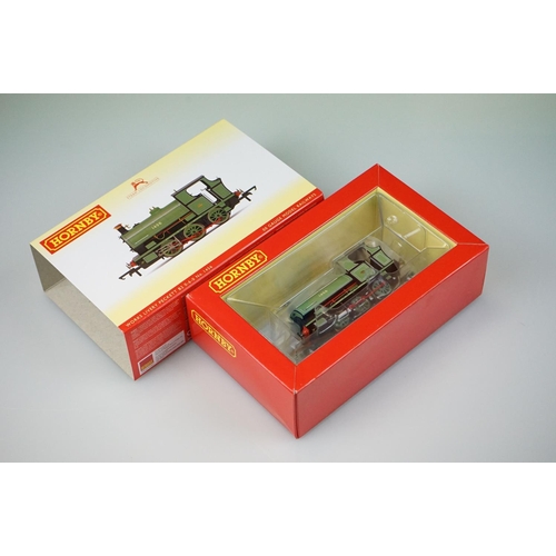 27 - Ex shop stock - Five boxed Hornby OO gauge locomotives to include R3640 Willans and Robinson Peckett... 