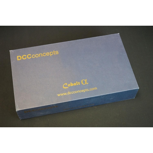 43 - Ex shop stock - Four boxed DCC Concepts sets to include Alpha a Box 5 amp power bus interface for Co... 