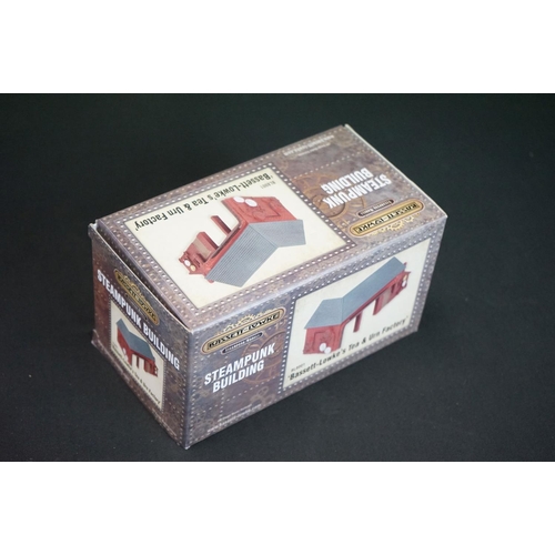 47 - Ex shop stock - Five boxed Bassett Lowke OO gauge Steampunk Buildings to include BL8005 The Dinosaur... 