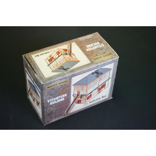 47 - Ex shop stock - Five boxed Bassett Lowke OO gauge Steampunk Buildings to include BL8005 The Dinosaur... 