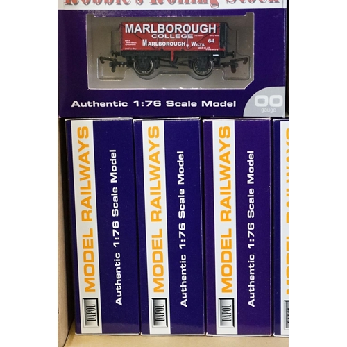 49 - 25 Boxed Dapol OO gauge items of rolling stock to include wagons, vans and tankers featuring 4F03101... 