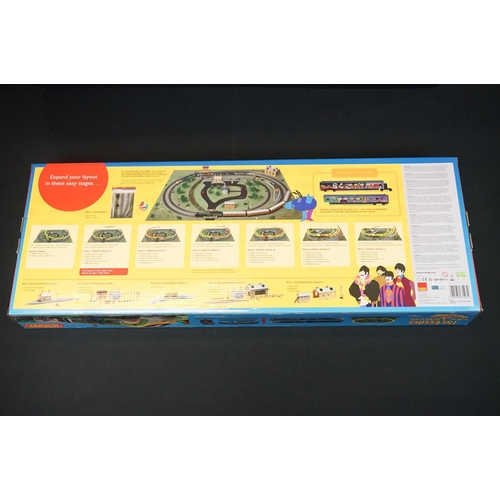 5 - Ex shop stock - Boxed Hornby OO gauge R1253 The Beatles Yellow Submarine train set, complete & unuse... 