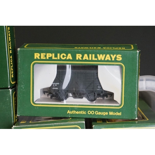 54 - 31 Boxed Replica Railways OO gauge items of rolling stock to include 12168 BR Blue Newspapers, 15001... 