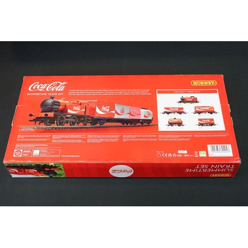 6 - Ex shop stock - Boxed Hornby OO gauge R1276 Summertime Coca Cola train set, complete & unused with o... 