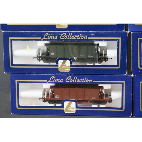 62 - 13 Boxed Lima Collection OO gauge items of rolling stock to include L305619 Super GUV Plain Res EWS ... 