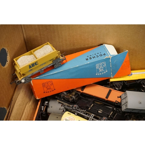 72 - Around 55 OO gauge items of rolling stock to include various kit built examples, Lima, Hornby Dublo,... 