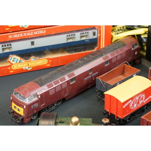 81 - Quantity of Hornby OO gauge model railway to include boxed R337 BR Class 29 Diesel (blue livery), 3 ... 