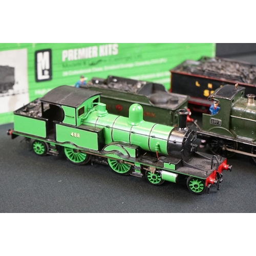 94 - Boxed M & L Premier Kits OO gauge GWR 4-6-0 County Class diecast locomotive model (built) plus 4 x o... 