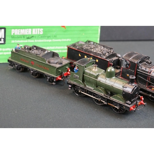 94 - Boxed M & L Premier Kits OO gauge GWR 4-6-0 County Class diecast locomotive model (built) plus 4 x o... 