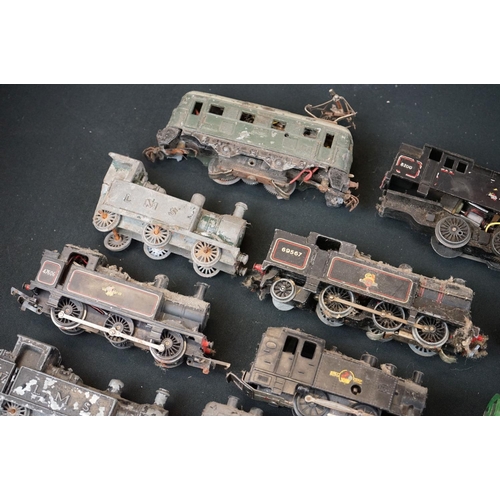 98 - 12 OO gauge locomotives to include Hornby Dublo Duchess of Atholl, Triang R159 etc, all show heavy p... 