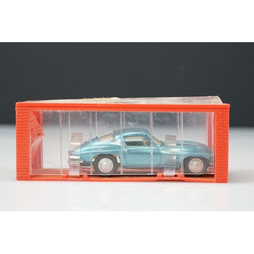 1045 - Two cased Dinky Mini diecast models to include No 12 Corvette Stingray in metallic blue and No 14 Ch... 