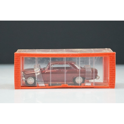 1045 - Two cased Dinky Mini diecast models to include No 12 Corvette Stingray in metallic blue and No 14 Ch... 