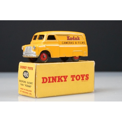 1046 - Two boxed Dinky diecast models to include 470 Austin Van Shell and 480 Bedford 10 CWT Van Kodak, bot... 