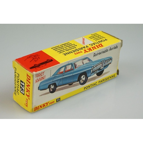 1048 - Four boxed Dinky diecast models to include 955 Fire Engine with Extending Ladder, 173 Pontiac Parisi... 