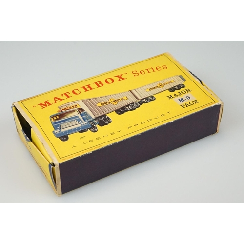 1051 - Boxed Lesney Matchbox Series Major Pack M9 Inter State Double Freighter diecast model, vg with gd bo... 