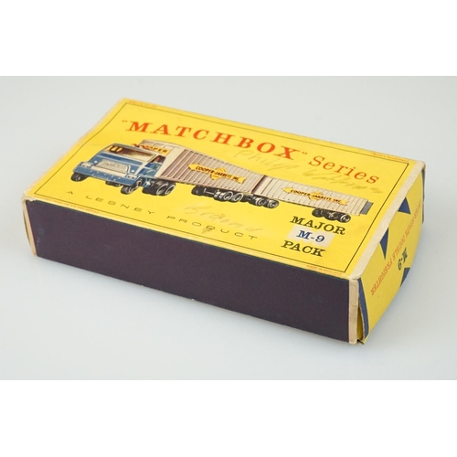 1051 - Boxed Lesney Matchbox Series Major Pack M9 Inter State Double Freighter diecast model, vg with gd bo... 