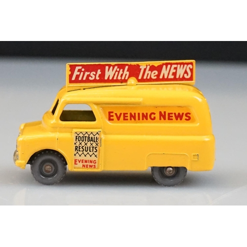 1052 - Three boxed Matchbox Series diecast models to include 42 Evening News Van, 21 Milk Delivery Truck an... 